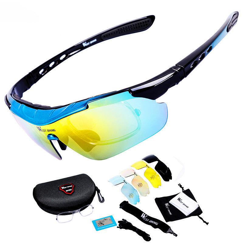 MTB Cycling Glasses Kit — 4 Interchangeable Lenses
