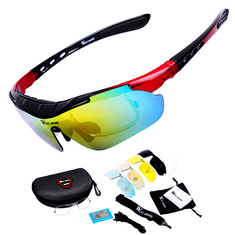 MTB Cycling Glasses Kit — 4 Interchangeable Lenses