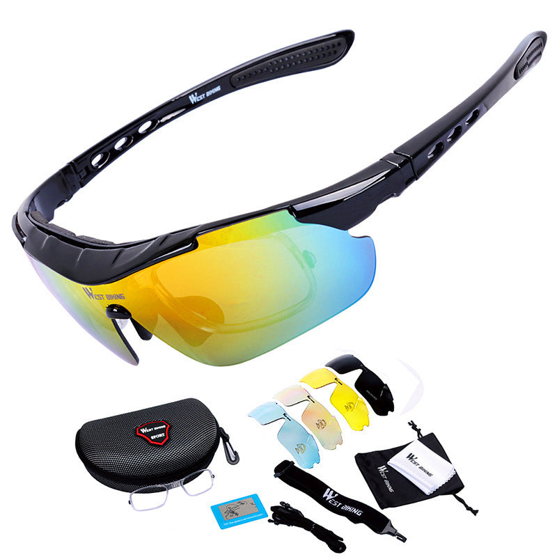 MTB Cycling Glasses Kit — 4 Interchangeable Lenses