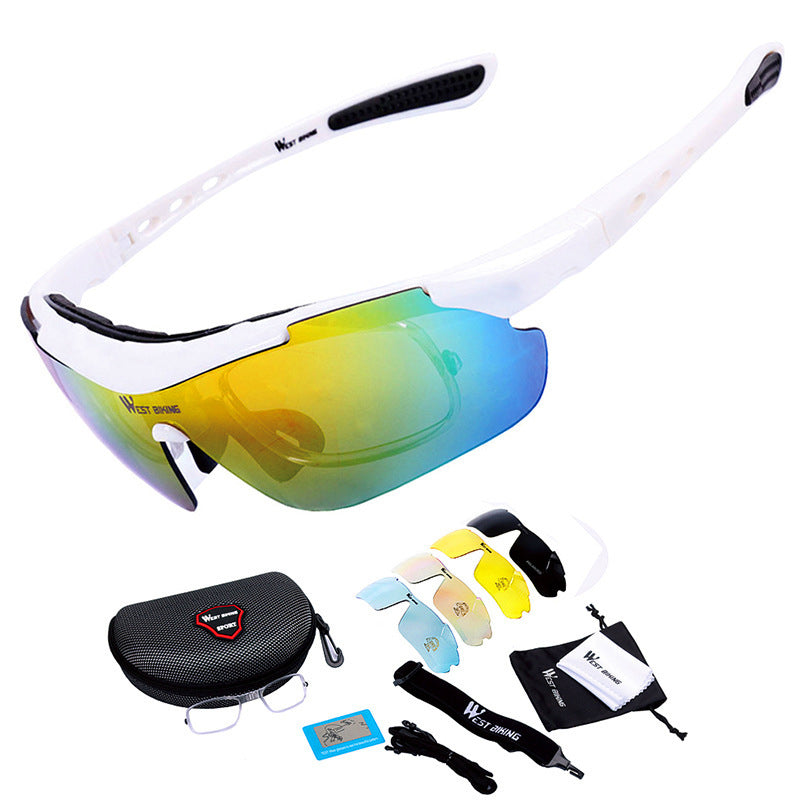 MTB Cycling Glasses Kit — 4 Interchangeable Lenses