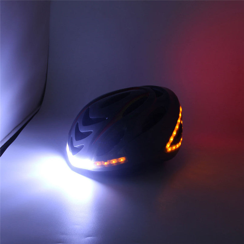 Smart Cycling Helmet — LED Turn Signals & Brake Light
