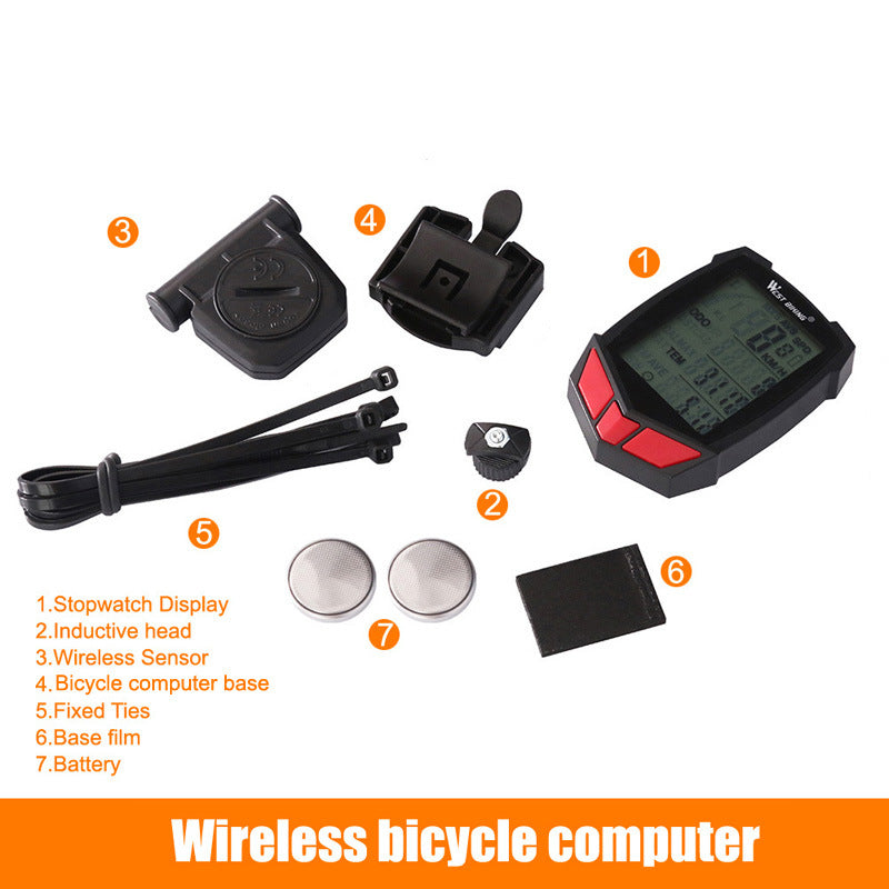 Wireless Bike Computer — Waterproof Cycling Speedometer