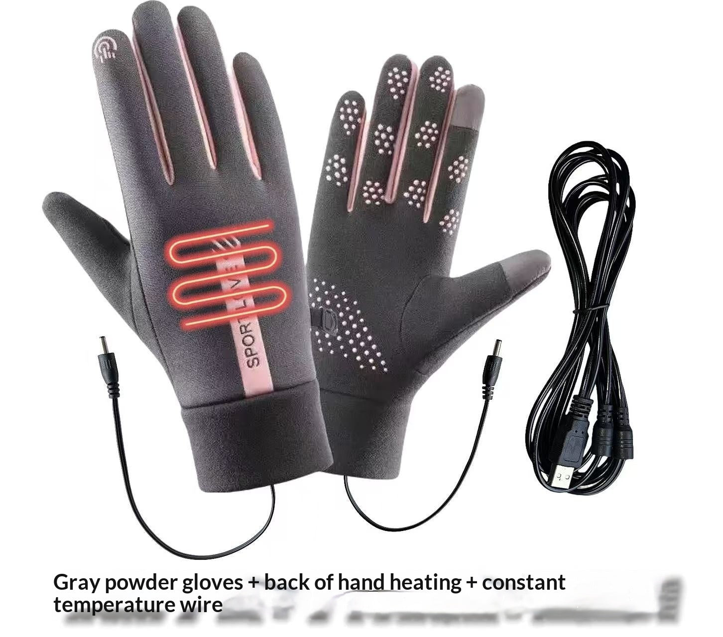 USB Heated Cycling Gloves — 3 Temperature Settings