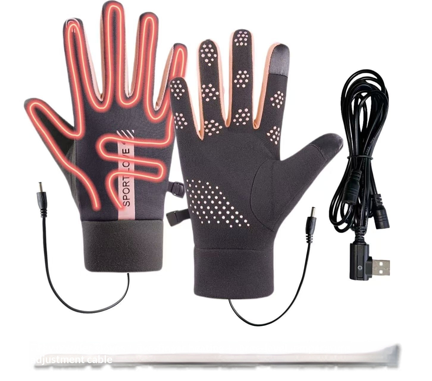 USB Heated Cycling Gloves — 3 Temperature Settings